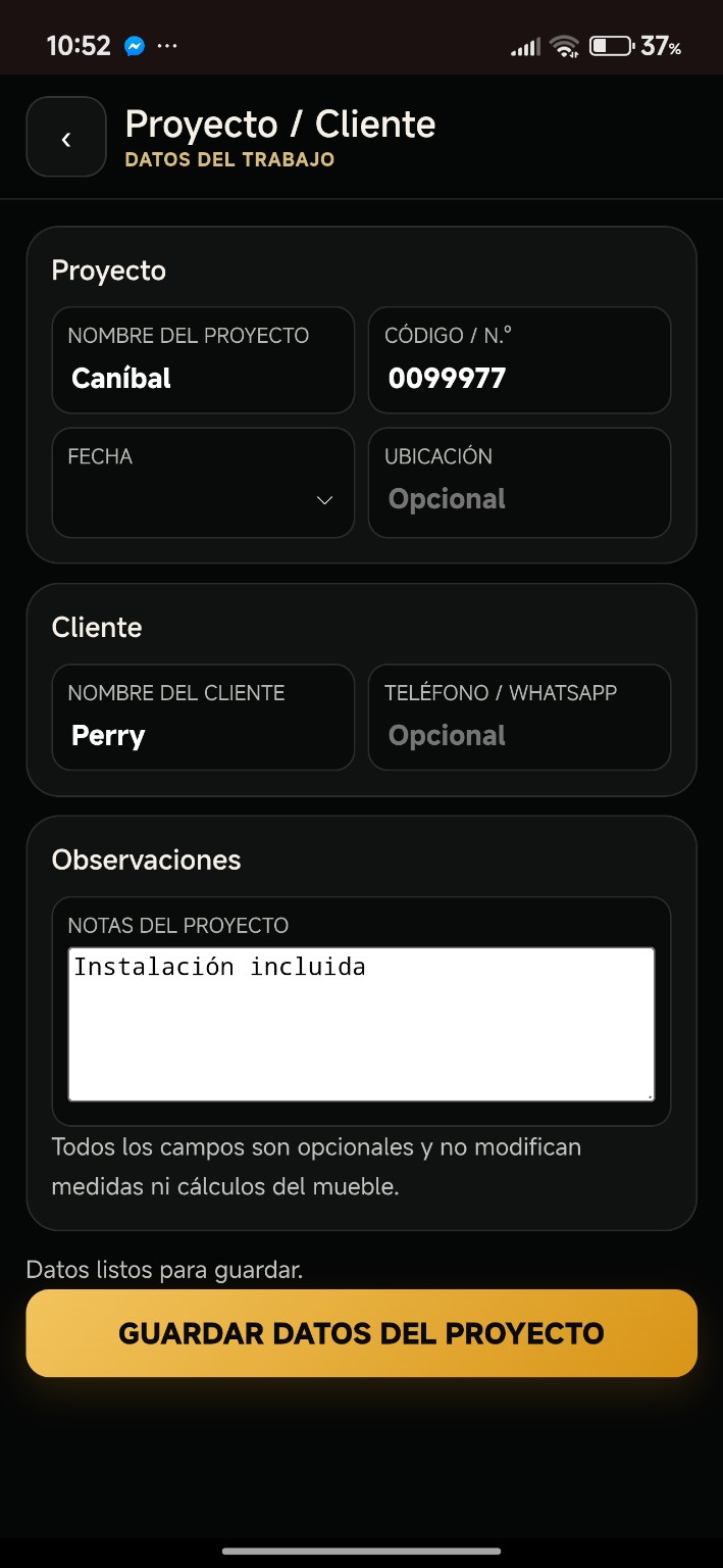Proyecto y cliente